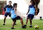 Timnas Latihan Jelang Libas Laos