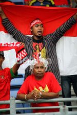 Suporter Indonesia Merahkan Bukit Jalil