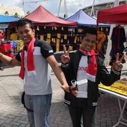 Suporter Indonesia di Bukit Jalil, Ada Bonek dan Viking Malaysia 