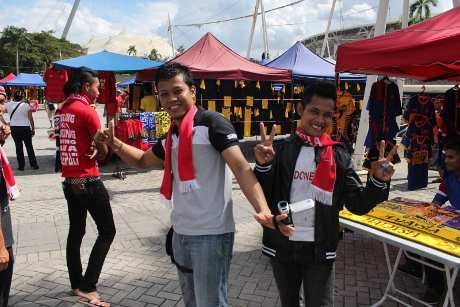Suporter Indonesia di Bukit Jalil, Ada Bonek dan Viking Malaysia