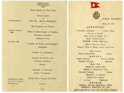 Dua Menu Langka Titanic Pecahkan Rekor Dunia