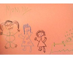 Lucunya... 8 Gambar Wajah Ibu yang Dibuat Anak-anak