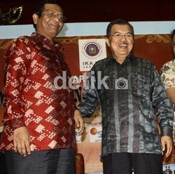 Duet JK dan Mahfud Bagus untuk 2014, Sayang Tuna Partai