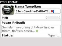 Ellen Sempat Tulis Pesan di BBM Tertabrak Innova Hitam