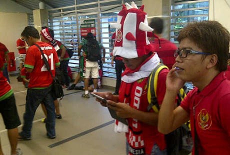 Suporter Indonesia Ramai-Ramai Menuju Bukit Jalil