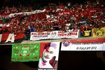 Suporter Timnas Merahkan Bukit Jalil