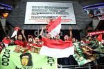 Suporter Timnas Merahkan Bukit Jalil