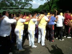 65 Polisi Gendut Jalani Senam Diet di Jaktim