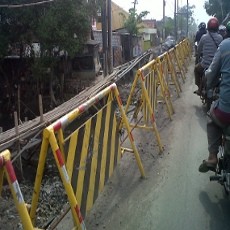Pembangunan Jembatan Branjangan Dipastikan Molor 2 Bulan