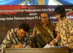 Pembangunan Ruas Tol Gempol-Pasuruan Dimulai Awal 2013