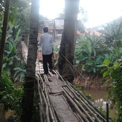 Jokowi Kucurkan Bantuan untuk Perbaiki Jembatan di Srengseng Sawah