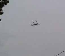 Polisi Pantau Keamanan Bangkalan Lewat Udara