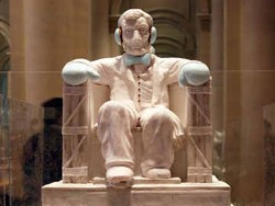 Gingerbread Bentuk Abraham Lincoln untuk Korban Badai Sandy