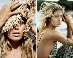 Foto: Doutzen Kroes Cantik Berbikini di Vogue Inggris