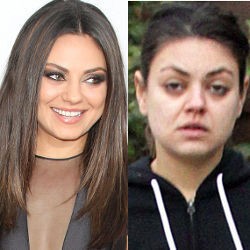 Ini Dia Wajah Mila Kunis Tanpa Make-up