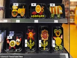 Buah Bentuk Bunga dan Traktor Khusus Untuk Anak