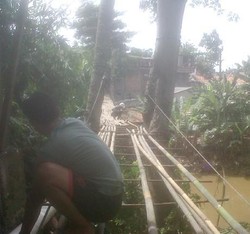 Jembatan Srengseng Tempat Jokowi Uji Nyali Diperbaiki