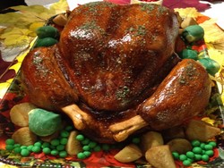 Wah, Ada Dessert Berwujud Kalkun Panggang yang Legit!