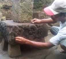 Situs Leak Batu Andesit Pra Majahapit Ditemukan Warga Mojokerto