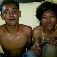 Jambret Tas Istri Polisi, Dua Bandit Tersungkur di Jalanan