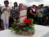 Jamaat GKI Yasmin Misa Natal di Depan Istana