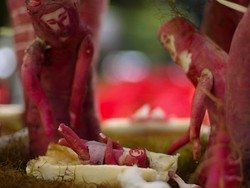 Festival Manusia Lobak Meriahkan Natal di Meksiko