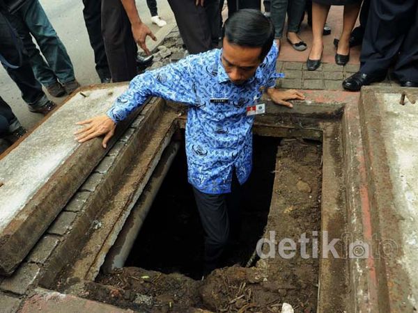 Jokowi Pantau Gorong-gorong