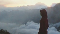 senja di plawangan Rinjani