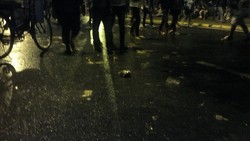 Pesta Tahun Baru Selesai, Sampah Berserakan di Ruas Thamrin-Sudirman