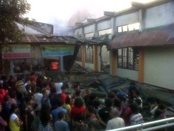 Gereja di Manado Ludes Terbakar, Api Nyaris Menyambar Kantor Polisi