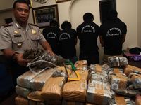 Polisi Sita 40 Kg Ganja dan 15 Gram Sabu
