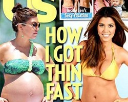 6 Bulan Pasca Melahirkan Kourtney Kardashian Susut 20 Kg, Ini Rahasianya!