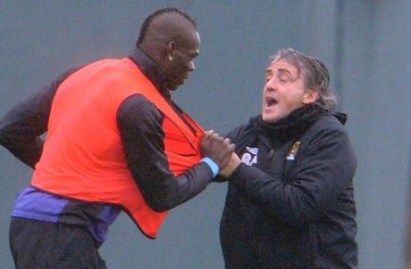 Mancini dan Balotelli Cekcok di Sesi Latihan