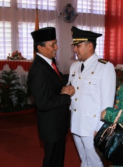 Putra Bupati Paluta Dilantik Jadi Walikota Padangsidimpuan