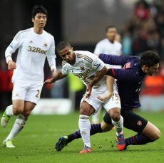 Swansea vs Arsenal Berakhir 2-2