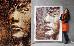 Potret Wajah Jay Chou Dilukis dengan Pantat Cangkir Kopi