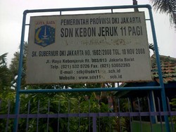 Wali Murid SDN 11 Kebon Jeruk Kecewa RSBI Dibubarkan