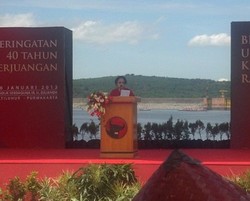 Pidato Politik di HUT ke-40 PDIP, Mega Beberkan Sejarah Waduk Jatiluhur