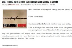 NasDem Bergejolak, Sejumlah Pengurus Garda Pemuda NasDem Dipecat