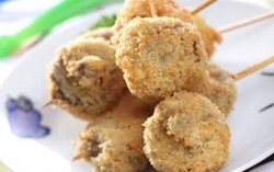 Resep Sayuran: Satai Jamur Goreng Renyah