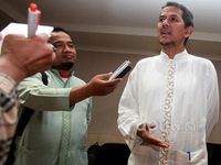 Anggito Jumpa Pers Soal Pengelolaan Dana Haji