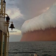 Wow! Badai Pasir di Australia Tampak Seperti Gelombang Tsunami