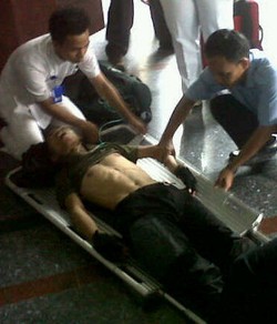 Seorang Pekerja Terjatuh dari Menara Pengadilan Tipikor