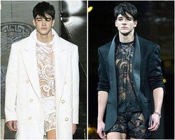 Foto: Lingerie untuk Pria Karya Versace di Mens Fashion Week