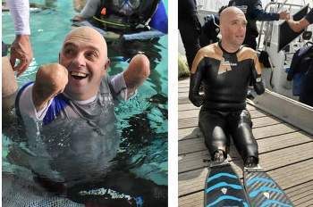 Tak Punya Tangan dan Kaki, Croizon Catat Rekor Selam Dunia