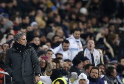 Kemenangan Real Madrid atas Valencia di laga leg I perempatfinal Copa del Rey menandai laga spesial Jose Mourinho. Laga ini membuatnya sampai ke angka 600 dalam karier kepelatihannya. REUTERS/Susana Vera.