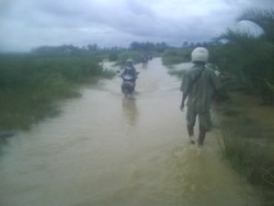 3 Rumah Hanyut Akibat Banjir Bandang di Pandeglang