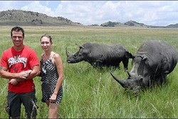 Ya Ampun! Turis Perempuan Diseruduk Badak di Afrika Selatan