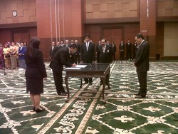 Telat 3 Jam Karena Banjir, Agus Marto Tetap Lantik Pejabat Kemenkeu