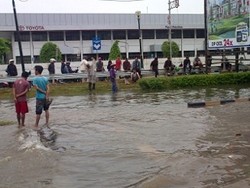 Kawasan Industri Otomotif di Sunter Banjir 30 Cm